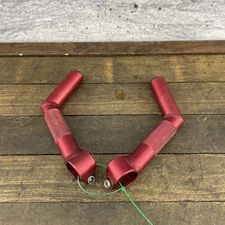 Vintage Control Tech Mountain Bike Bar Ends Red Aluminum Lightweight 145g MTB