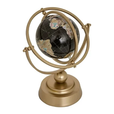 Globe Terrestre en Métal "Bota" 24cm Doré - Photo 1/2