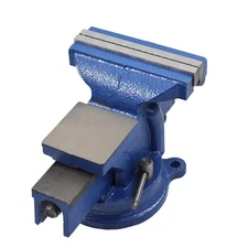Bench Vise with Anvil Swivel 5" Locking Base Table Top Clamp Heavy Vice New