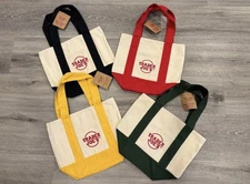 BRAND NEW with TAGS - Trader Joe’s - Holiday Canvas Mini Tote Bag - Set of 4