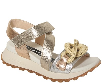 Hispanitas MAUI sandals CHV253964 boleromet sliver cava UK