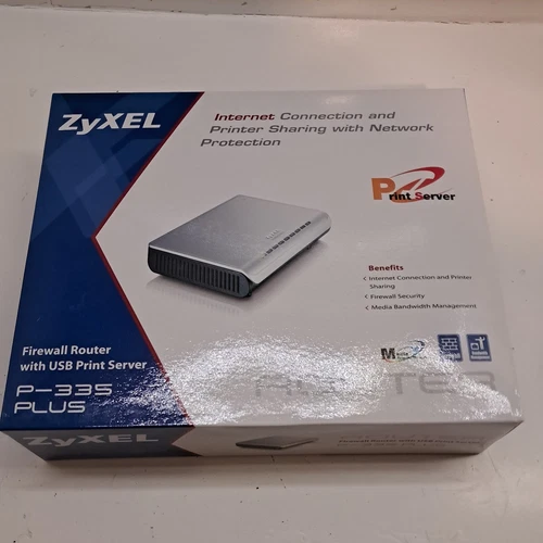 ZyXEL P-335 Plus - 4 Port Firewall Router with USB Print Server New