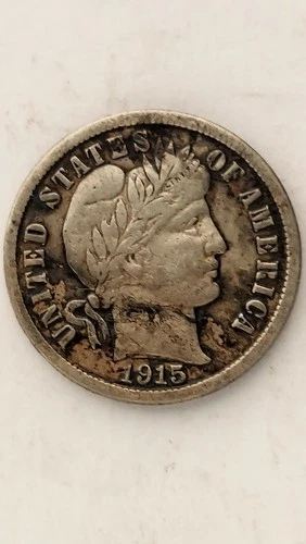 1915-P United States Barber Head Dime
