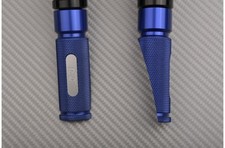 Repose Pieds Passager Arrière Bleu-Alu 77mm Pour HONDA CBR 650 F 650F 2014-16