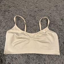Girls sports bra size Small, tan - EUC!