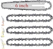 6 Inch Chainsaw Chain and Guide Bar Replacement Chain Saw Bar and Chains for 6