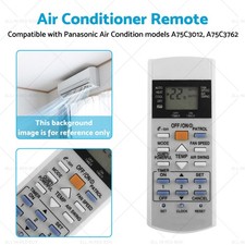 Suitable for Panasonic A75C3012, A75C3762 A/C Air Conditioner Remote Replacement