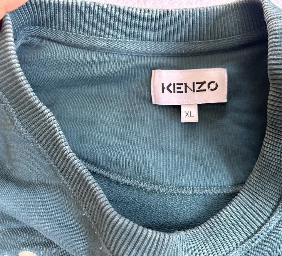 Sudadera Kenzo Paris Logo Tigre Para Hombre Talla XL Bordada Logo Grande **LEER** Foto 3 de 4