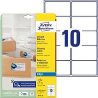 Avery Zweckform Inkjet Versand-Etiketten, 99,1 X 57 Mm, Weiß 1 Bis 20 Stk