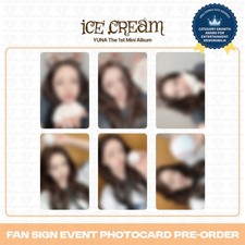[PreSale] Yuna From ITZY 1st Mini Ice Cream MakeStar 3rd Fan Sign Photocard