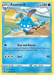 Azumarill 059/264 Fusion Strike Rare Non Holo