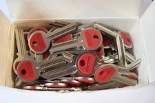 Y-1 Ilco Red plastic key blanks qty 50
