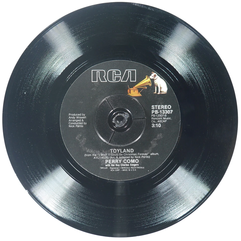 PERRY COMO I Wish It Could Be Christmas Forever RCA PB-13307 NM 45rpm - Image 4 of 4