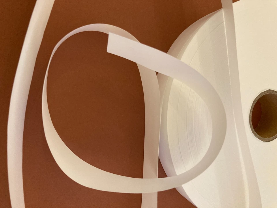 24 x White Nylon Taffeta Anti-fray Ribbon - 25mm width and 400m length - Image 2 of 4