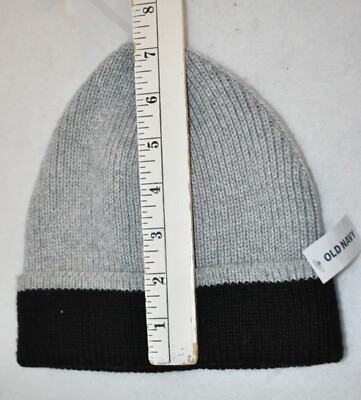Old Navy Knit Beanie Hat Gray Boy