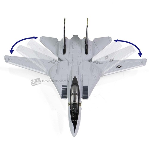 Forces of Valor 1:200 F-14 F-14A Tomcat Navy VF-84 Jolly Rogers with flight deck - Picture 4 of 5