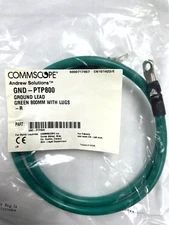 Commscope Andrew Slotutions GND-PTP800 Ground Lead Green 800MM With Lugs-R