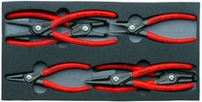 Knipex Precision Circlip Snap Ring Pliers Set In Foam Tray 6 Pieces 00 20 01 V02