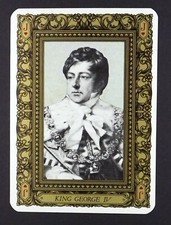 1 x playing card King George IV - 1762-1830 ≠ Jack of Hearts ≠ Q24g