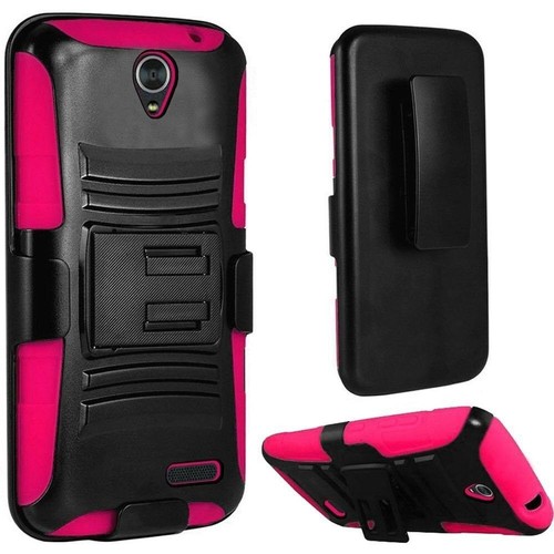 Case for ZTE ZMax Champ 4G LTE Case Hybrid Holster Phone Cover Kickstand - 第 1/5 張圖片