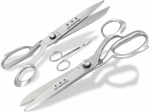 Fabric scissors tailor scissors set 7" + 11" textile scissors + embroidery scissors Solingen ?