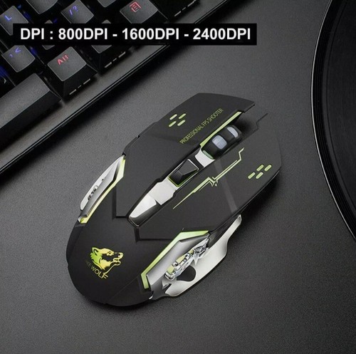 Q13 LED Optical USB Wireless Rechargeable Gaming Mouse Gamer Silent Computer - Picture 15 of 22