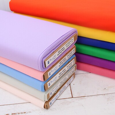 Premium Cotton Quilting Fabric in 37 Solid Colors - Sold By The Yard