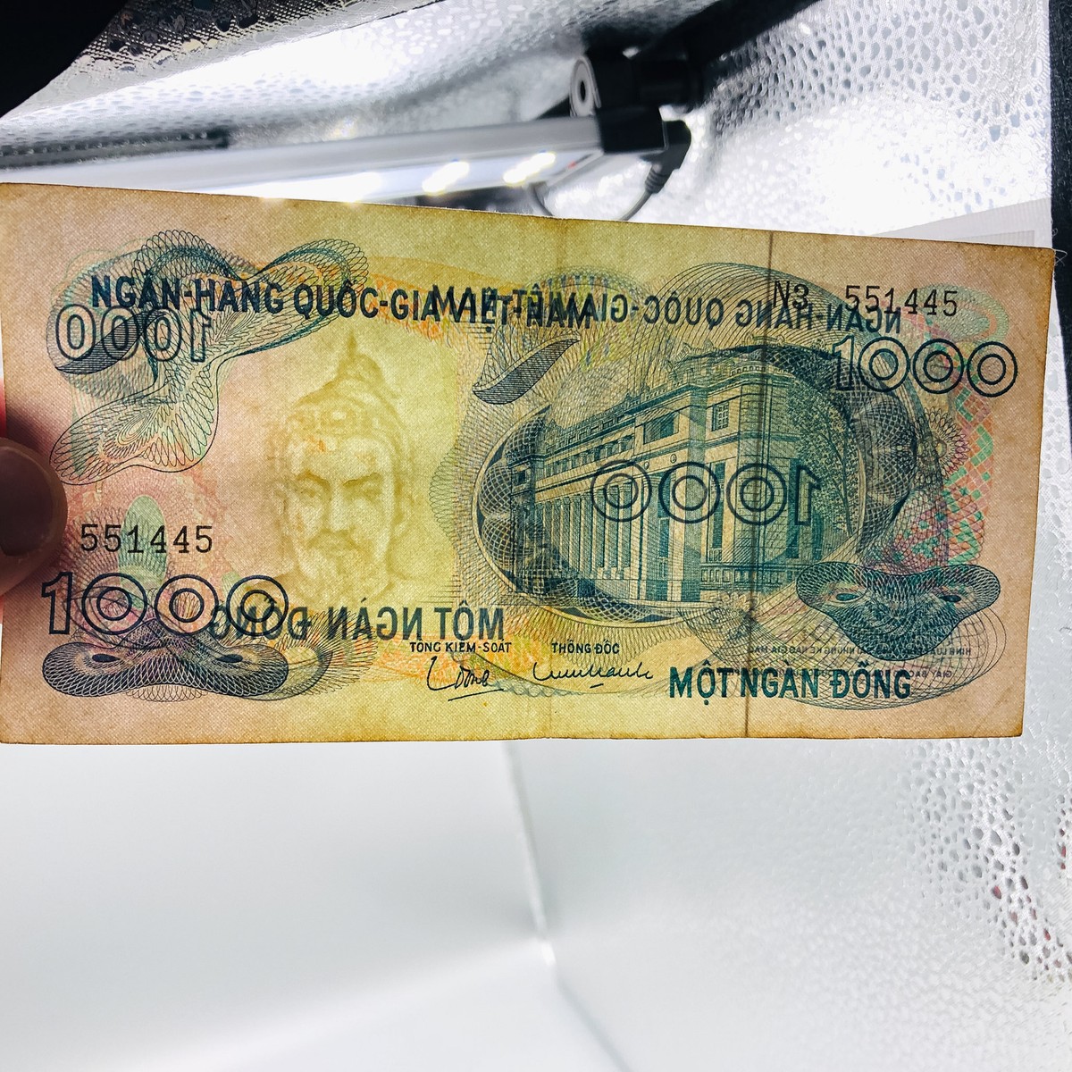 1971 Vietnam 1000 Mot Ngan Dong Banknote Bank Note Viet Nam