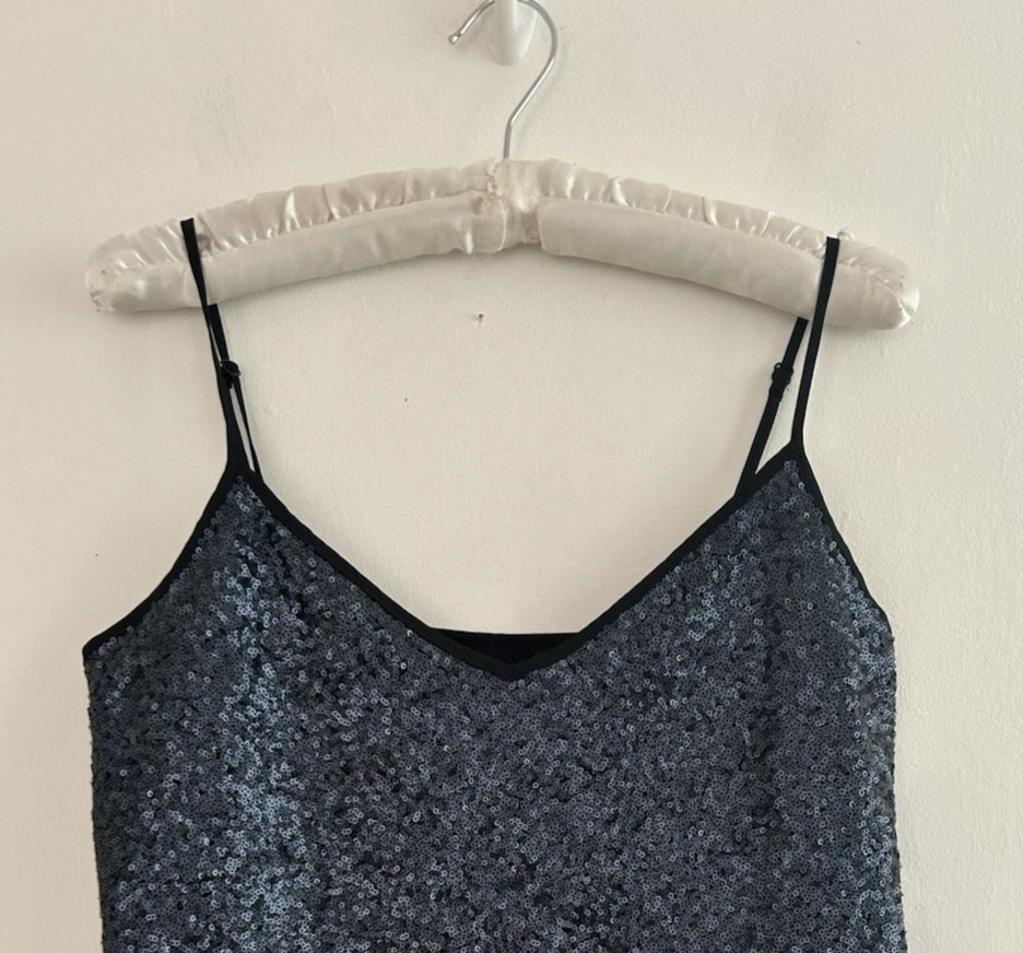 Fenn Wright Manson Sequin Top Women’s Navy Strappy Sparkle Size 12 BNWT - Image 4 of 4