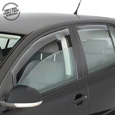 Window Visor Vent Rain Deflector for Ford EcoSport 2018-2022 Black Smoke 4x