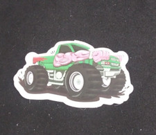 Green Muscle Arms Truck Monster Truck Sticker 1 3/8
