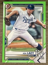 2021 Bowman Prospects Neon Green #83 Asa Lacy /399