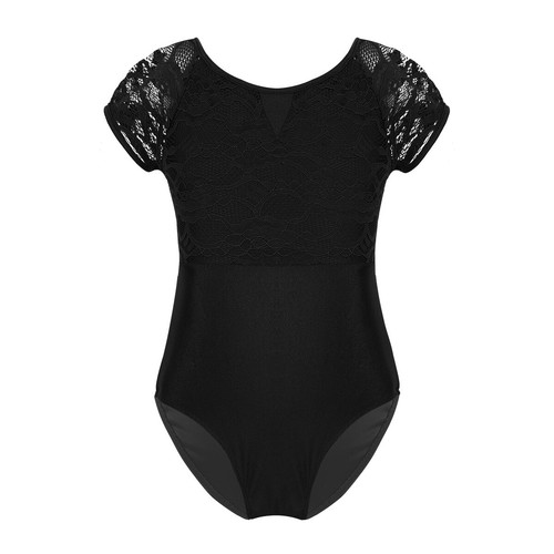 Kids Girls Gymnastic Ballet Dance Leotards Sports Bodysuit Top Dancewear Costume - Picture 7 of 47