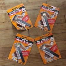 Original Razor SCHICK Injector + 10 Cartridges Blades PLATINIUM Gillette VINTAGE