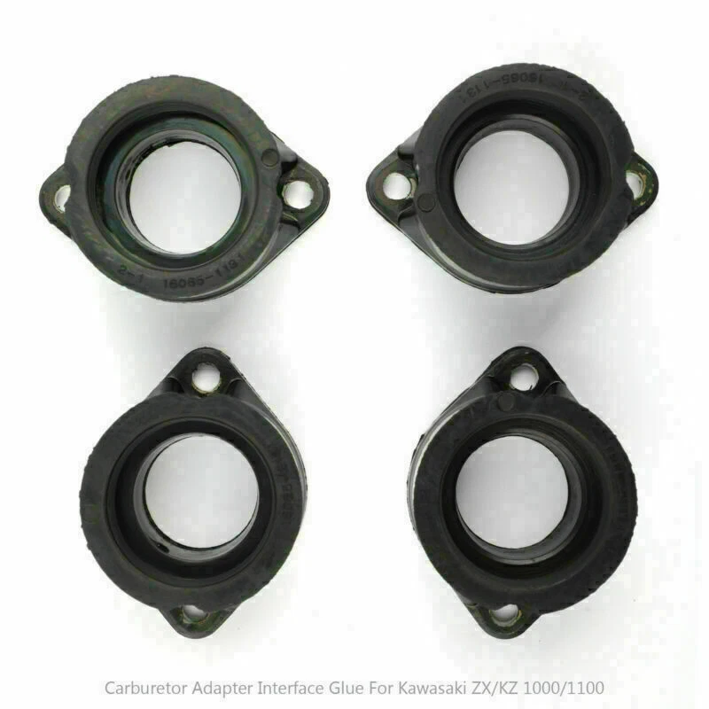 Soporte de carburador colector de admisión bota para Kawasaki KZ1000 KZ1100 ZN1100 A1 B1UA Foto 3 de 4
