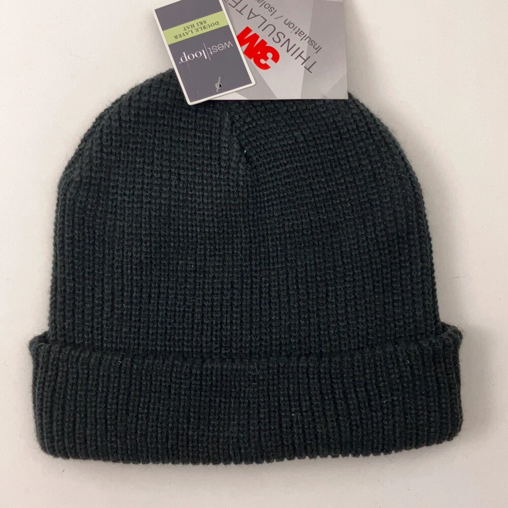 West Loop Double Layer Knit Ski Hat With Thinsulate