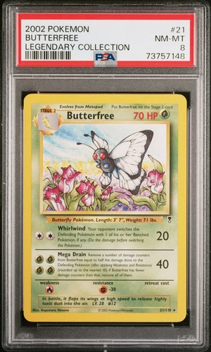 Butterfree graded PSA 8 for sale on eBay