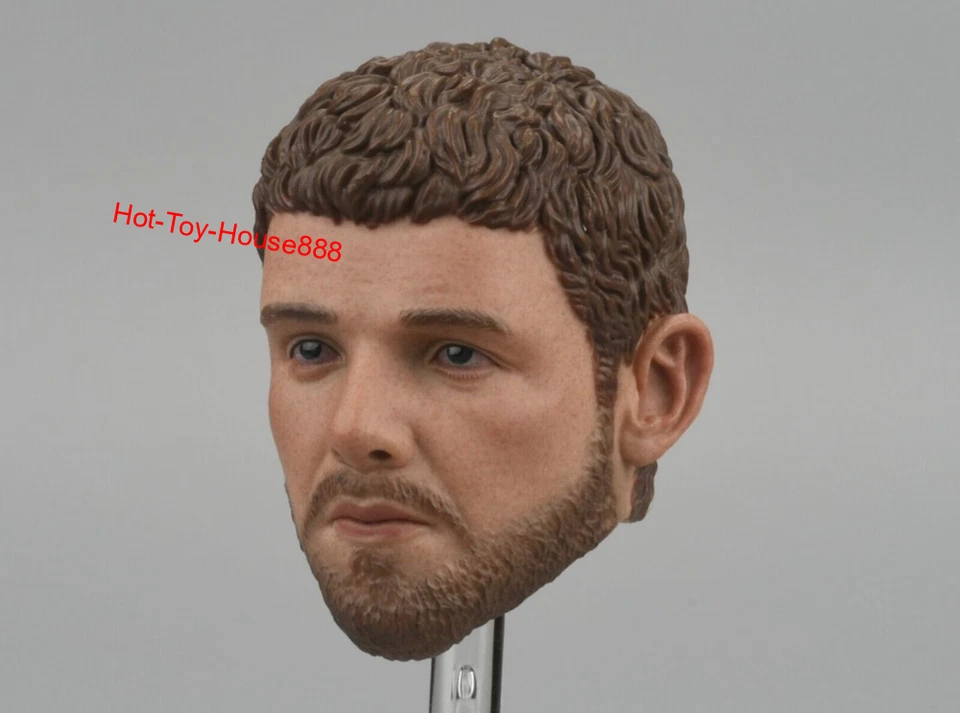 1/6 Male Head Sculpt Roman Soldier for 12" Figure Hot Toys Phicen Ganghood Body - Image 3 of 3