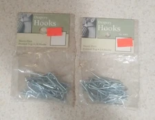 Kenney Mfg. Co. Drapery Hooks Heavy Duty Pointed Top - No. 1002 - 2 Packs of 14 