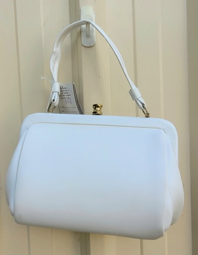 Vintage Sheldon White Small Purse Handbag - Picture 4 of 10