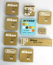 Nikon Lot of 10 Vintage Misc. Part Boxes