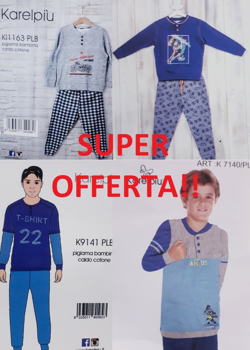 SUPER PREZZO!!! Pigiama bimbo 100% caldo cotone Karelpiù solo 3/4