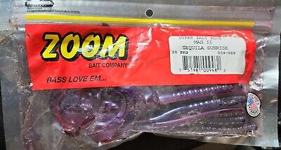 Zoom 009-048 Tequila Sunrise Mag II Freshwater 9 Worm Bait Soft Lure (20  Pk) 