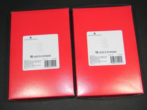 2-American Greetings PEACE HOPE LOVE Folk Art Church Christmas Cards 16 ct each - Bild 3 von 5