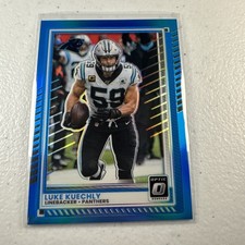 2025 Optic Football Luke Kuechly Aqua Prizm 133/349 Carolina Panthers Match