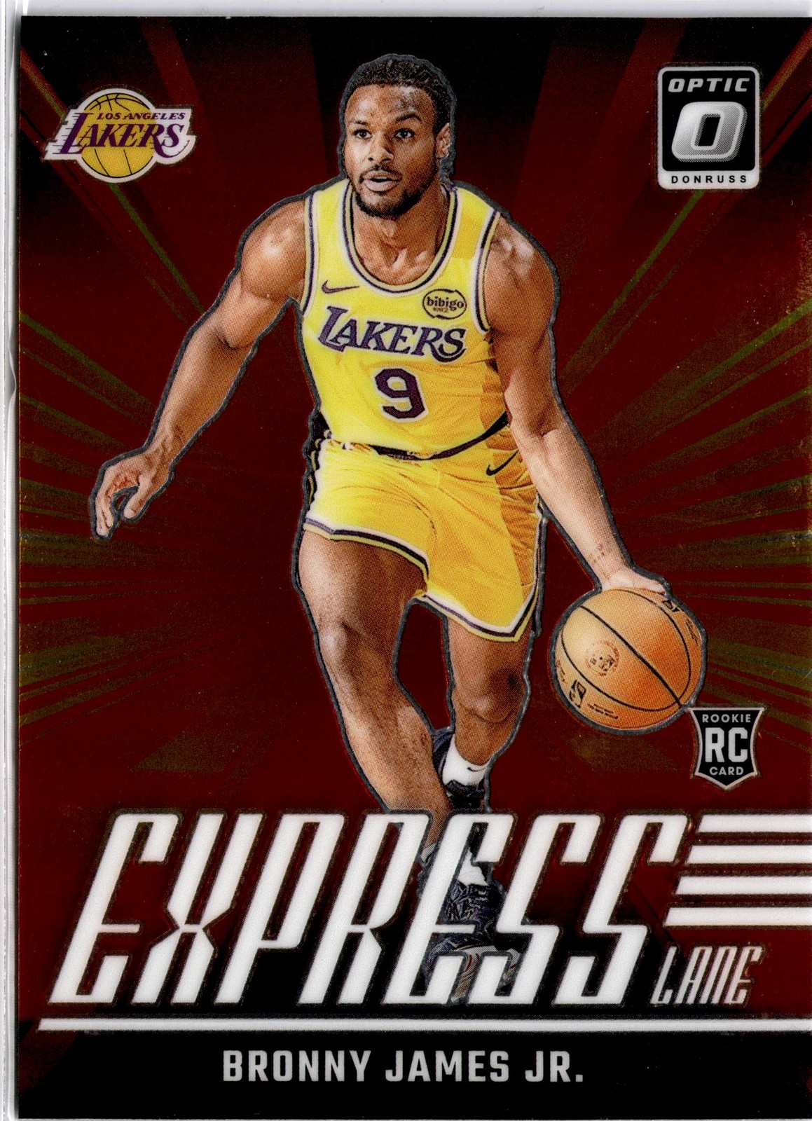2024-25 Donruss Optic #4 Bronny James Jr. Express Lane