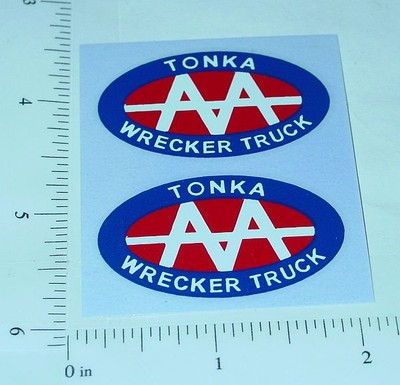 Pair Tonka AA Wrecker Stickers TK-017