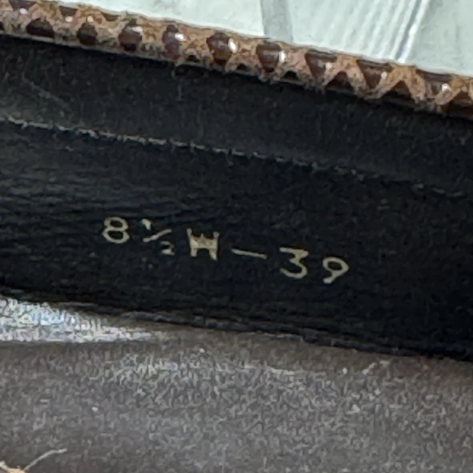 Mocasines Stuart Weitzman Marrón Ombré Pitón Cuero Repujado Embellecidos 8.5 W 39 Foto 4 de 4