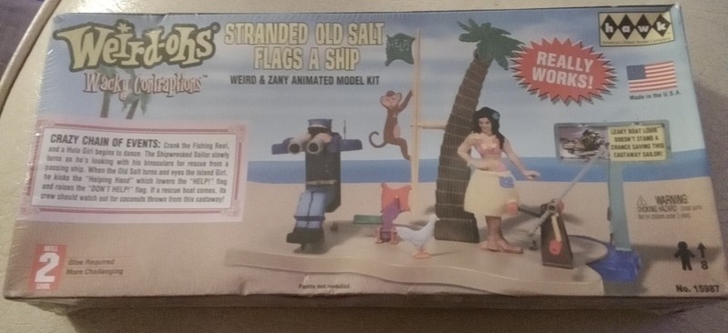 HAWK Weird-Ohs Wacky Contraptions Stranded Old Salt Flags A Ship Animated Model