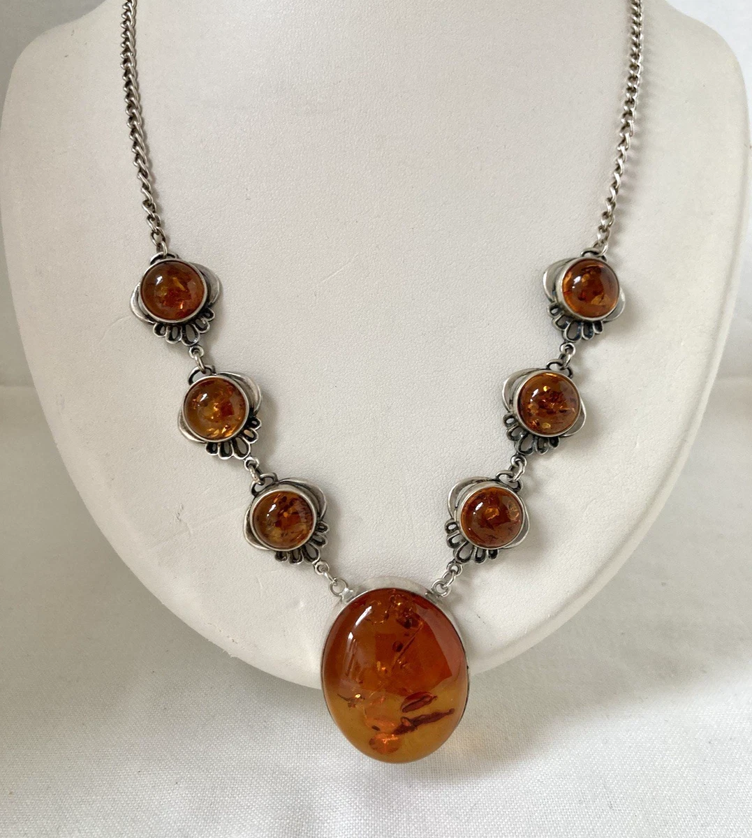Amber Vintage & Antique Necklaces for sale | eBay UK